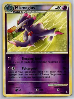 NM Mismagius 28/95 Reverse Holo Rare Call Of Legends Pokemon 2011 - Image 1