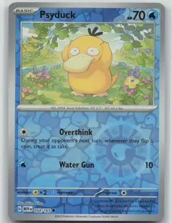 LP Psyduck 054/165 Reverse Holo Common 151 Pokemon 2023 - Image 1