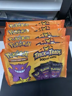 5x Factory Sealed 2022 Booster Bundle Pokemon Trick or Trade (200 total packs) - Image 1