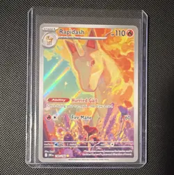 Pokemon TCG Rapidash Illustration Rare Holo 189/182 Destined Rivals - Image 1