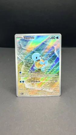 Pokemon TCG Squirtle 170/165 Scarlet & Violet 151 Holo Illustration Rare Card🔥 - Image 1