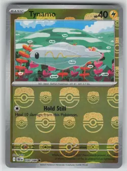 NM Tynamo 030/086 Black Bolt Pokemon Masterball Reverse Holo 2025 - Image 1