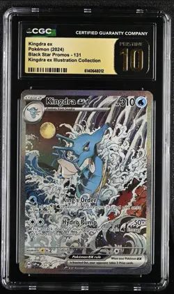 Pokemon Kingdra ex 131 Scarlet & Violet Black Star Promo CGC Pristine 10 - Image 1