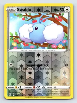 Swablu 132/203 Common Evolving Skies Pokemon Reverse Holo Lightly Played - Image 1