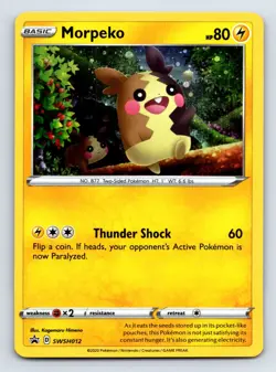 Morpeko SWSH012 Holo Promo Sword & Shield Promo Pokemon Near Mint - Image 1