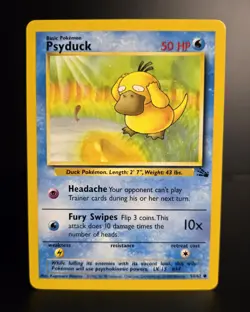 Pokemon TCG - PSYDUCK - 53/62 - UNLIMITED - FOSSIL (1999) - WOTC - NM+ - Image 1