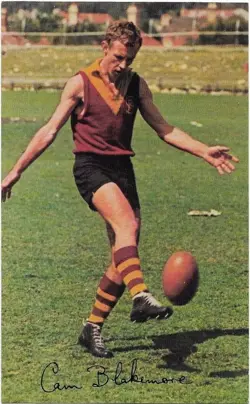 1965 WAFL Mobil Football Photo (2) Cam BLAKEMORE Subiaco - Image 1