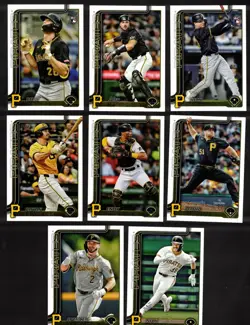 2025 Topps Series 1 And 2 Pittsburgh Pirates Team Set of (22) Cards! - Image 3