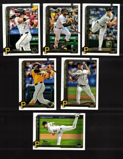 2025 Topps Series 1 And 2 Pittsburgh Pirates Team Set of (22) Cards! - Image 5
