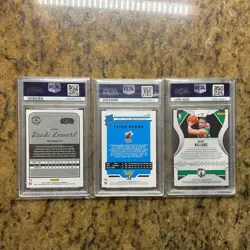 Panini PSA 10 Graded 3-Card NBA Lot Kawhi Leonard #116 Herro #212 Williams - Image 2