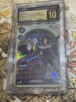 CGC Pristine 10 Lilithmon Digimon Card Game Premium Heroines Set EX6-057 - Image 1