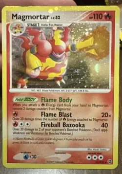 Magmortar 31/132 MP Holo Rare 3 SWIRLS EXTREME FOIL BLEED Secret Wonders TCG - Image 1