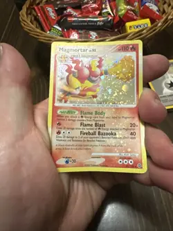 Magmortar 31/132 MP Holo Rare 3 SWIRLS EXTREME FOIL BLEED Secret Wonders TCG - Image 2