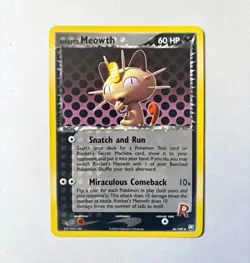 Rocket's Meowth 46/109 Team Rocket Returns Reverse Holo English Uncommon 2004 - Image 1