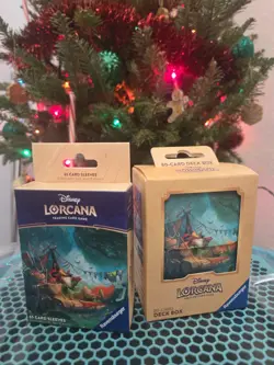 Lorcana Card Sleeves & Deck Box (Robin Hood 65-Pack) TCG Disney NIB - Image 1