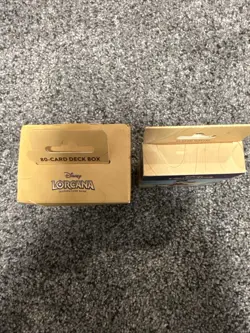 Disney Lorcana TCG Into the Inklands Scrooge McDuck Card Sleeves & Deck Box NIB - Image 3