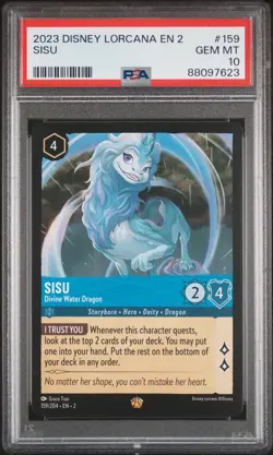 Disney Lorcana 2023 2nd Chapter "Sisu" #159 - PSA 10 - GEM MINT - Image 1