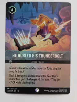 Disney Lorcana - He Hurled His Thunderbolt 222/204 - Whispers in the Well Epic - Image 1