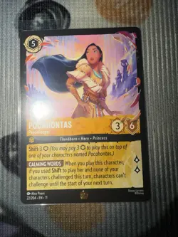 Disney Lorcana TCG Winterspell Pocahontas - Peacekeeper 22/204 Legendary Regular - Image 1