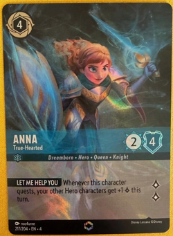 Disney Lorcana TCG - Ursula's Return - Anna - True-Hearted 217/204 Enchanted - Image 1