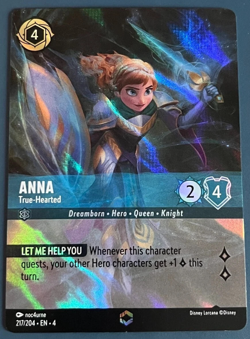 Disney Lorcana TCG - Ursula's Return - Anna - True-Hearted 217/204 Enchanted - Image 2