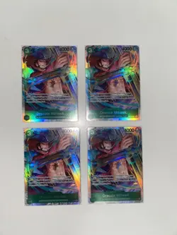 4x Dracule Mihawk ST12-003 SR NM Playset ST-12: Zoro and Sanji One Piece TCG - Image 1