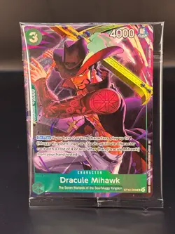 Dracule Mihawk ST12-003 SR Alt Art Promo One Piece Card Game CCG TCG Sealed - Image 1