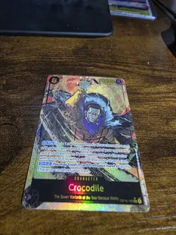 Crocodile OP14-120 Alternate Art The Azure Sea's Seven Sec One Piece Alt Secret - Image 2
