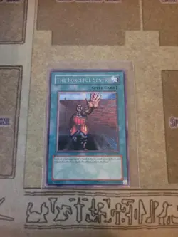 YUGIOH THE FORCEFUL SENTRY DB1-EN029 RARE UNLIMITED ED 1996 NM - Image 1