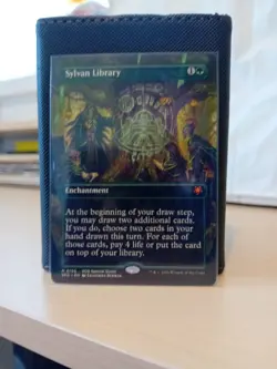 MTG Sylvan Library (Borderless) 0155 Secrets of Strixhaven Special Guests M/NM - Image 1