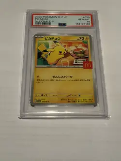 Pikachu 020/M-p McDonald's Happy Set Promo Pokemon Card PSA 10 Gem MT Burgerchu - Image 1