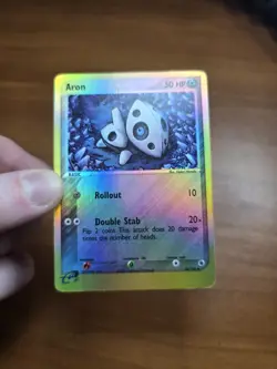 Pokemon Card: Aron REVERSE HOLO 25/109 EX Ruby & Sapphire Set - Image 1