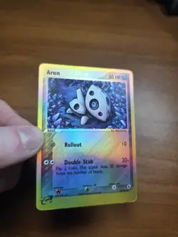 Pokemon Card: Aron REVERSE HOLO 25/109 EX Ruby & Sapphire Set - Image 2