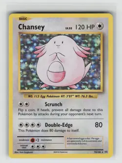 LP Chansey 70/108 Holo Rare Evolutions Pokemon 2016 - Image 1