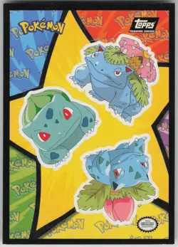 LP Bulbasaur, Ivysaur, Venusaur #94 Topps The First Movie Trading Cards Pokemon - Image 1