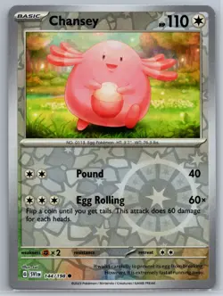 NM Chansey 144/198 Reverse Holo Scarlet & Violet Base Set Pokemon 2023 - Image 1