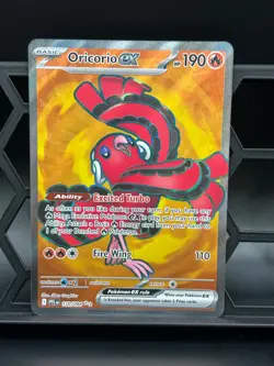Oricorio ex 110/094 Ultra Rare Phantasmal Flames Pokemon Holo Near Mint - Image 1
