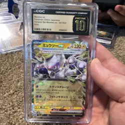 CGC 10 Mewtwo ex Terastal Set 001/020 Holo (Japanese) Pokemon 2023 - Image 1