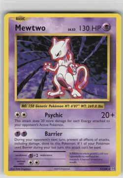 NM Mewtwo 51/108 Rare Evolutions Pokemon 2016 - Image 1