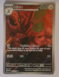 The Pokemon Company Scizor 205/197 SV03 Obsidian Flames IR Holo ENG 140 HP 2023 - Image 1