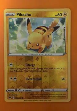 Pokemon Sword & Shield Pikachu Reverse Holo 065/202 - Image 1