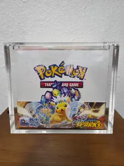 Pokemon Scarlet & Violet Surging Sparks Booster Box (36 Ct) Sealed W/ Acrylic - Image 1