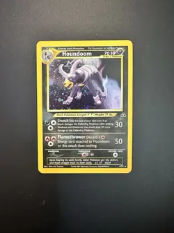 Houndoom 4/75 Neo Discovery Holo Rare WOTC Pokemon 2001 Unlimited Raw NM - Image 2