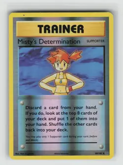 LP Misty's Determination 80/108 Reverse Holo Uncommon Evolutions Pokemon 2016 - Image 1
