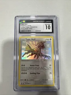 Type: Null SV45/95 Shiny Rare Holo 2019 Pokemon Hidden Fates CGC 10 Gem Mint - Image 1