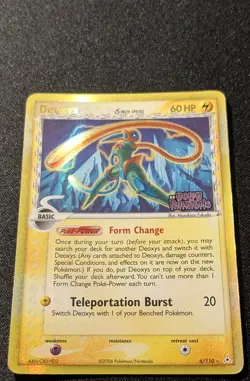 Pokemon EX HOLON PHANTOMS - #6/110 Deoxys - Reverse Holo - ENG - MP - Image 4