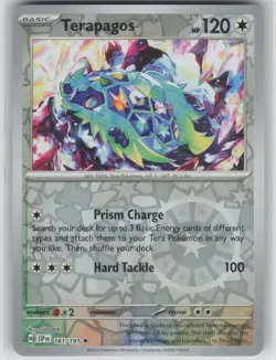 NM Terapagos 161/191 Reverse Holo Rare Surging Sparks Pokemon 2024 - Image 1