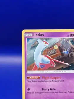 Latias SM87 Black Star Promo Sun & Moon Pokemon Card TCG Nintendo 2017 NM - Image 4