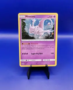 Mewtwo SM77 Black Star Promo Sun & Moon Pokemon Card TCG Nintendo 2017 NM - Image 1