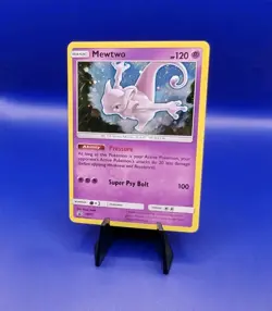 Mewtwo SM77 Black Star Promo Sun & Moon Pokemon Card TCG Nintendo 2017 NM - Image 2